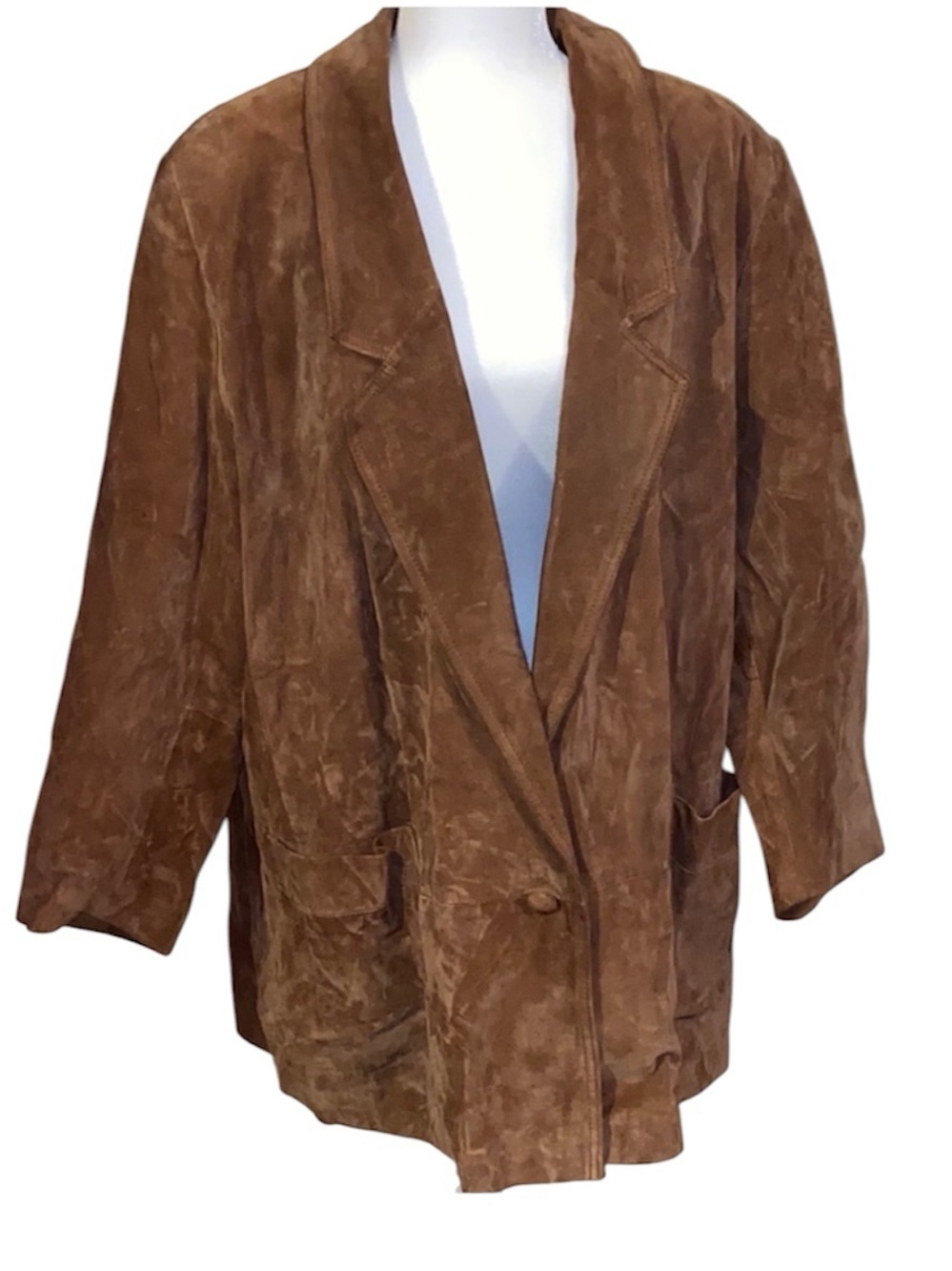 Vintage Hunter’s Run Genuine Leather Brown Suede Jacket